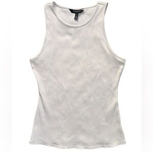 WHBM FORME Rib‎ Tank white womens large